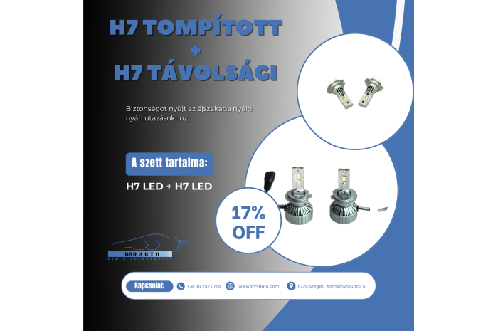 H7+H7 Tompított + Távolsági csomagajánlat